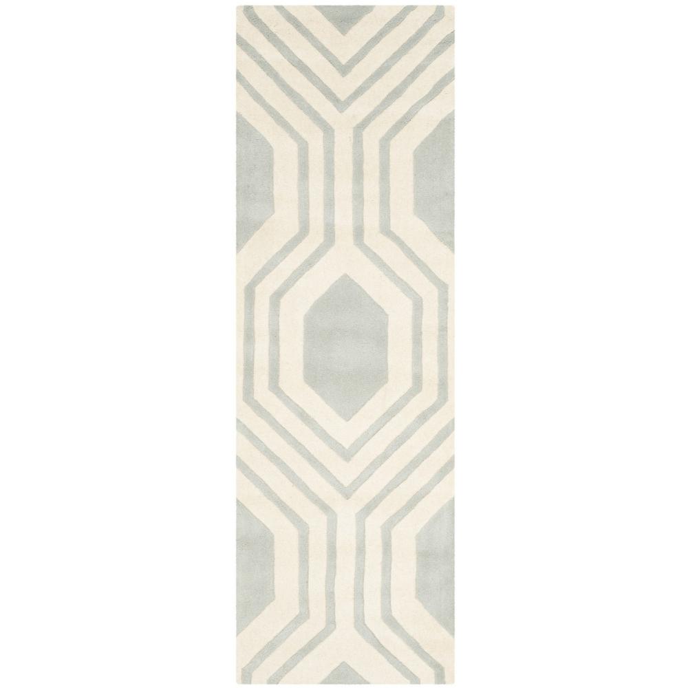 CHATHAM, GREY / IVORY, 2'-3" X 7', Area Rug, CHT760E-27. Picture 1
