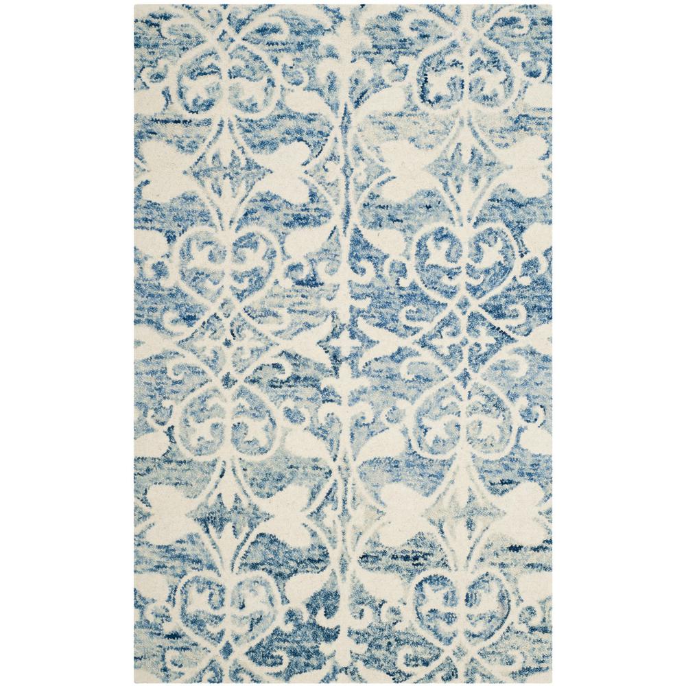 CHATHAM, DARK BLUE / IVORY, 3' X 5', Area Rug, CHT765C-3. Picture 1