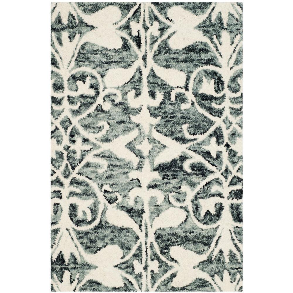 CHATHAM, CHARCOAL / IVORY, 2' X 3', Area Rug. Picture 1