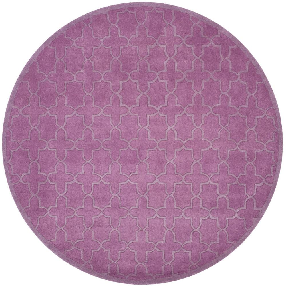 CHATHAM, DARK PINK, 7' X 7' Round, Area Rug. Picture 1