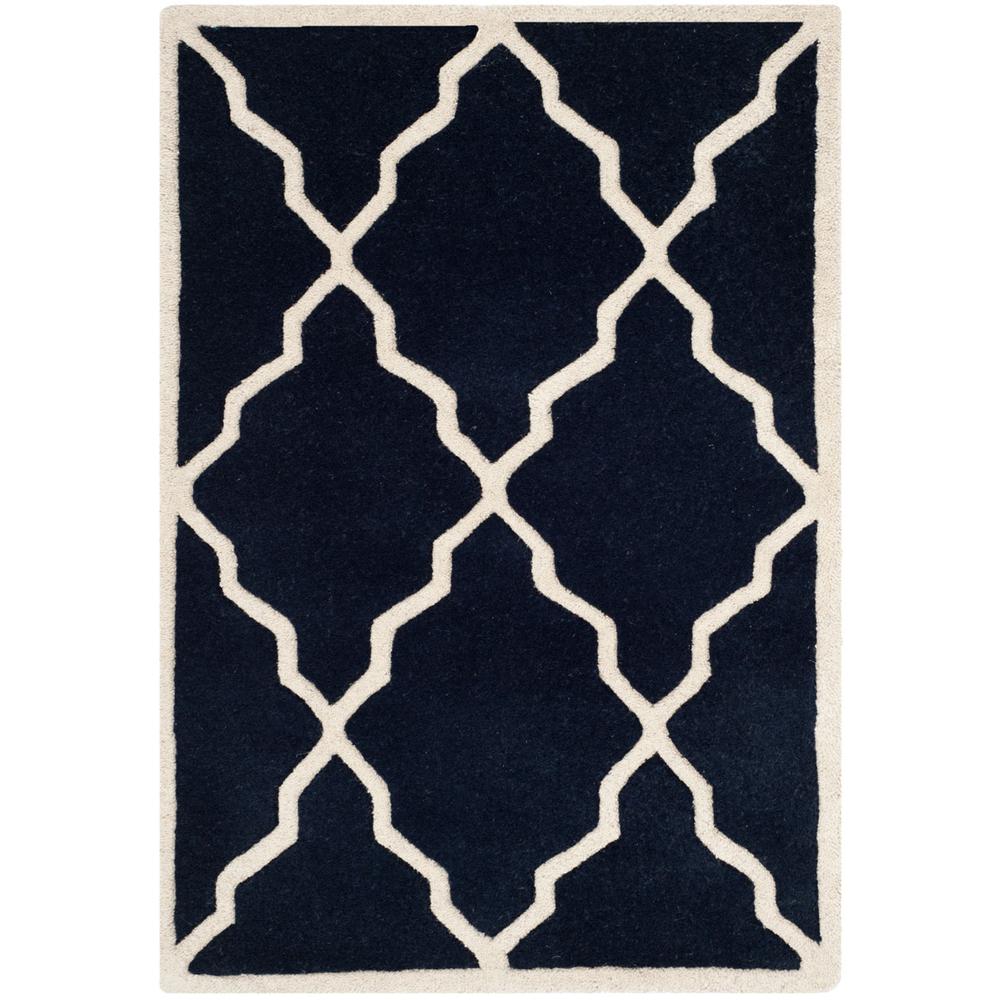 CHATHAM, DARK BLUE, 2' X 3', Area Rug. Picture 1