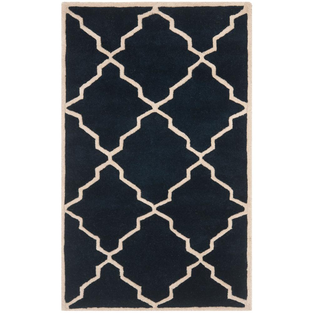 CHATHAM, DARK BLUE, 3' X 5', Area Rug. Picture 1