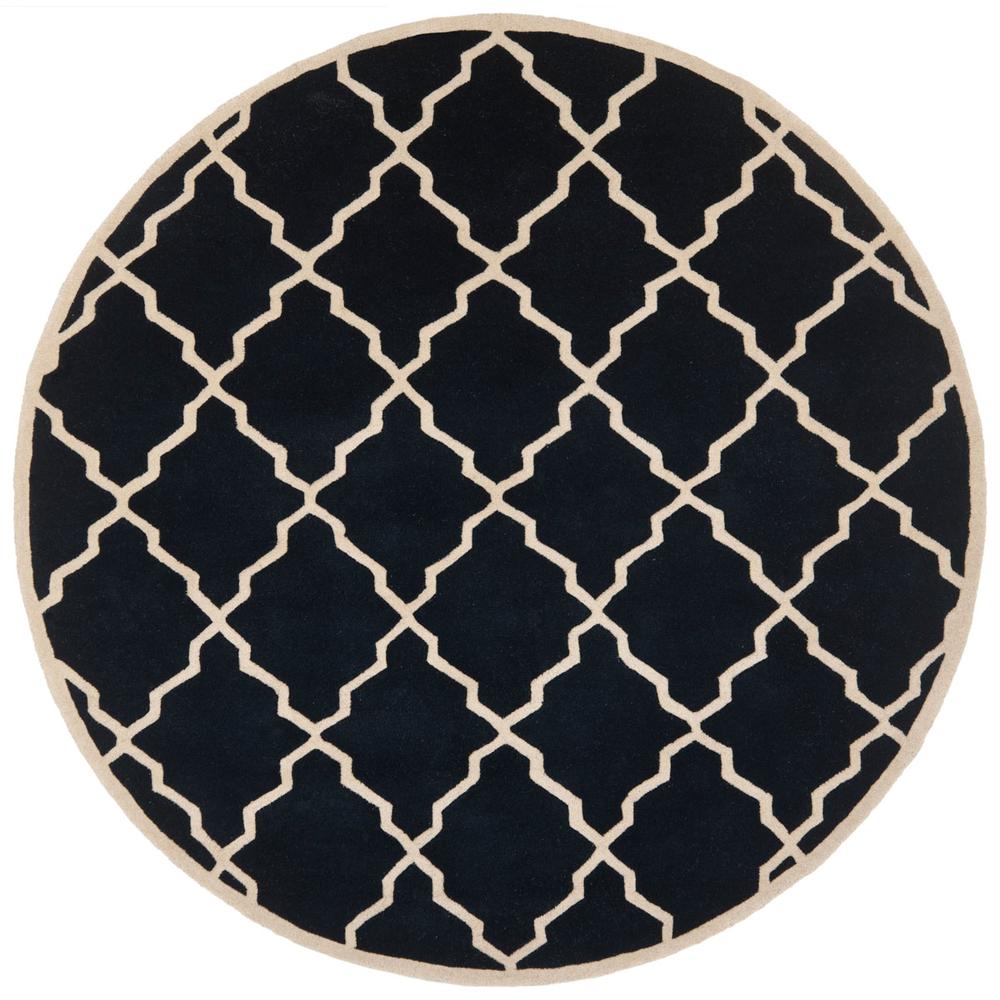 CHATHAM, DARK BLUE, 7' X 7' Round, Area Rug. Picture 1