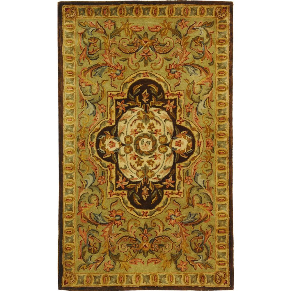 CLASSIC, BEIGE / OLIVE, 2' X 3', Area Rug. Picture 1