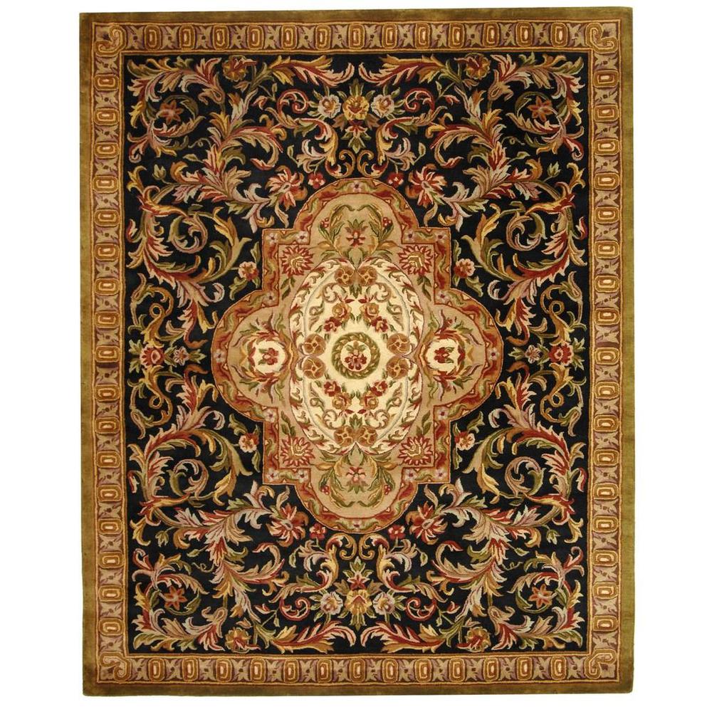 CLASSIC, BLACK / BEIGE, 9'-6" X 13'-6", Area Rug. Picture 1