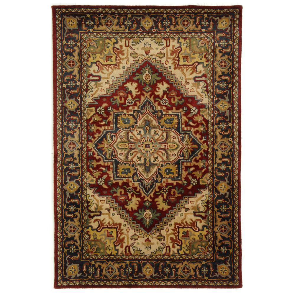 CLASSIC, ASSORTED / RED, 4' X 6', Area Rug. Picture 1
