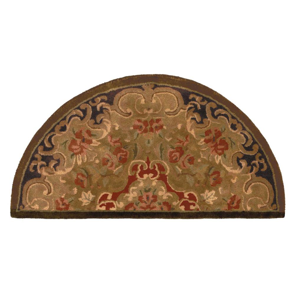 CLASSIC, GOLD / COLA, 2' X 3', Area Rug. Picture 1