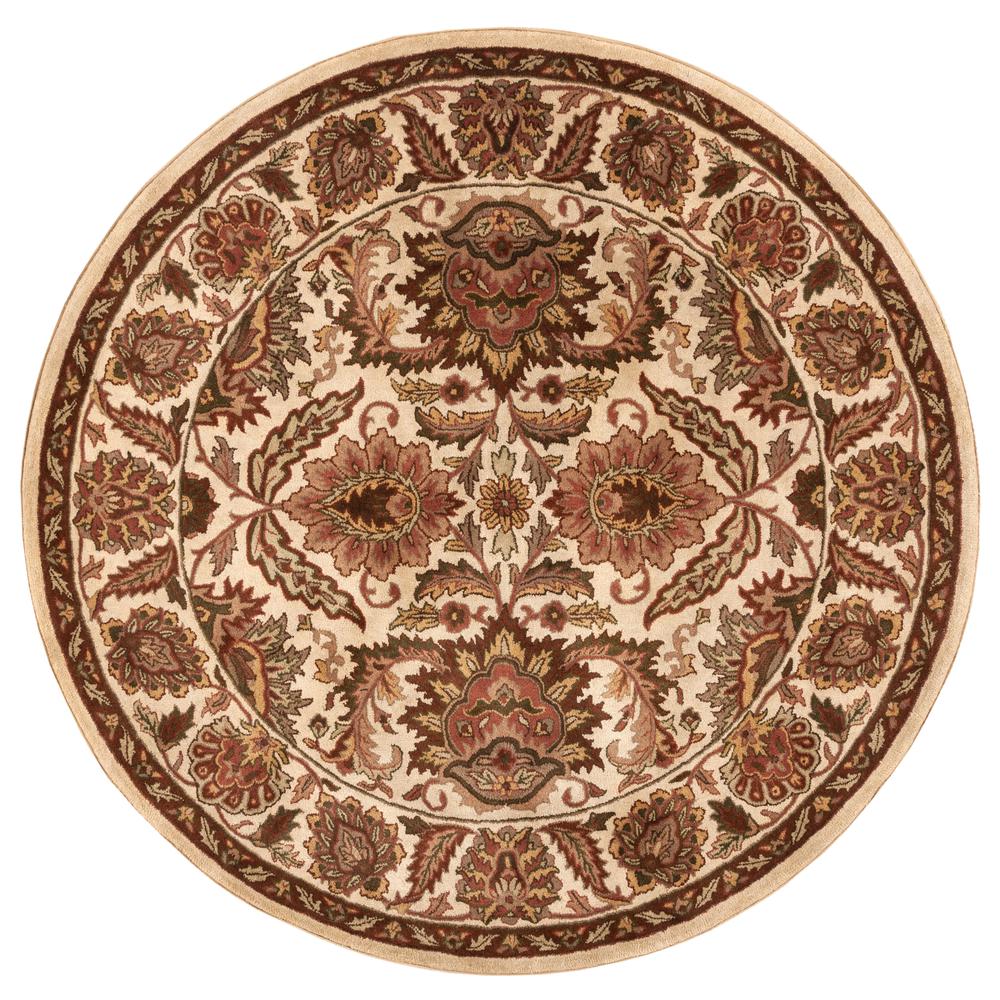 CLASSIC, CREME / CREME, 3'-6" X 3'-6" Round, Area Rug. Picture 1