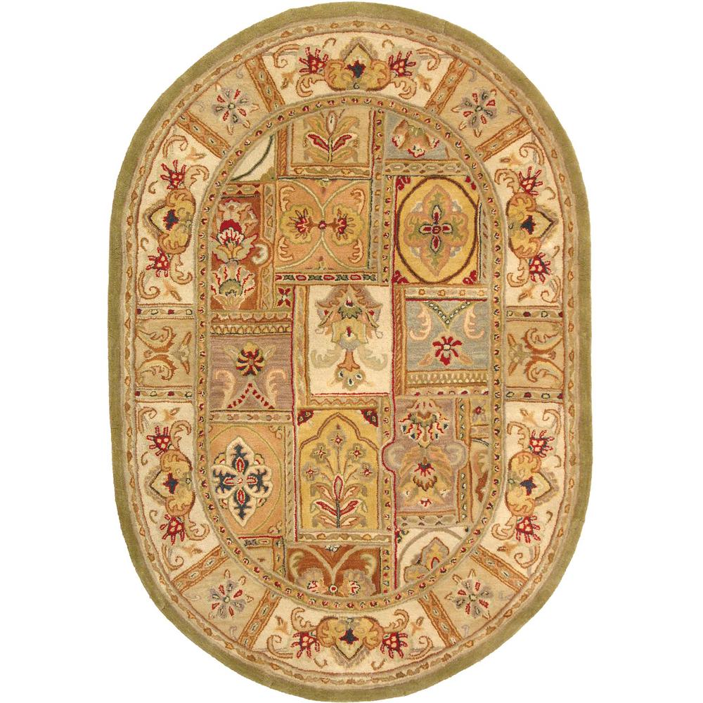CLASSIC, SAGE, 7'-6" X 9'-6" Oval, Area Rug. Picture 1