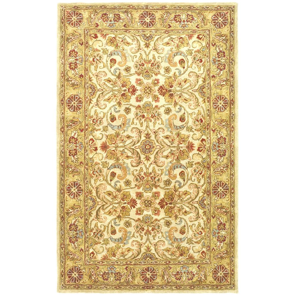 CLASSIC, GREY / LIGHT GOLD, 5' X 8', Area Rug. Picture 1