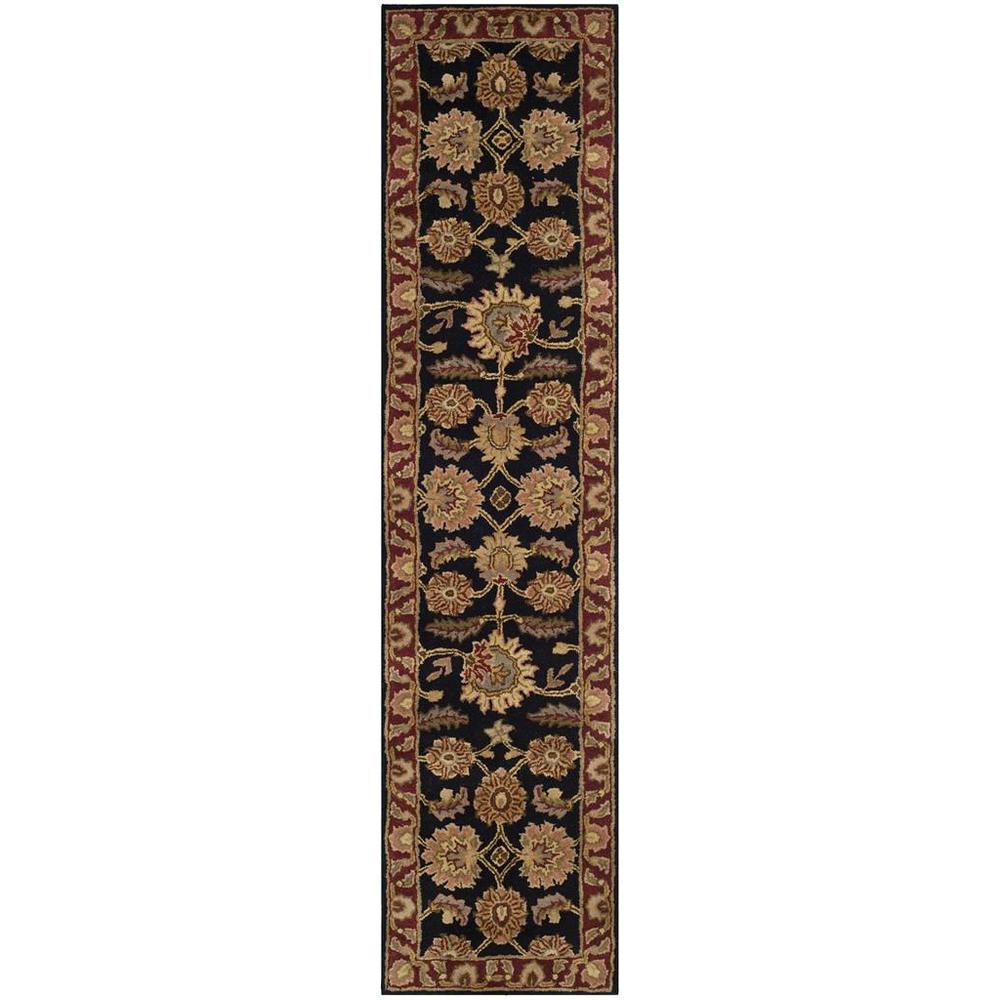 CLASSIC, NAVY / RED, 2'-3" X 10', Area Rug. Picture 1