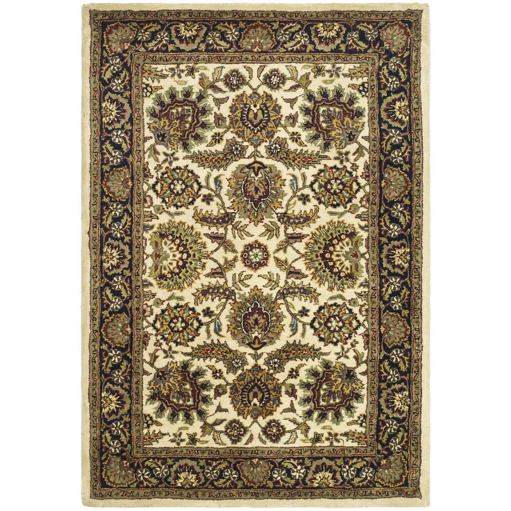 CLASSIC, IVORY / NAVY, 4' X 6', Area Rug. Picture 1
