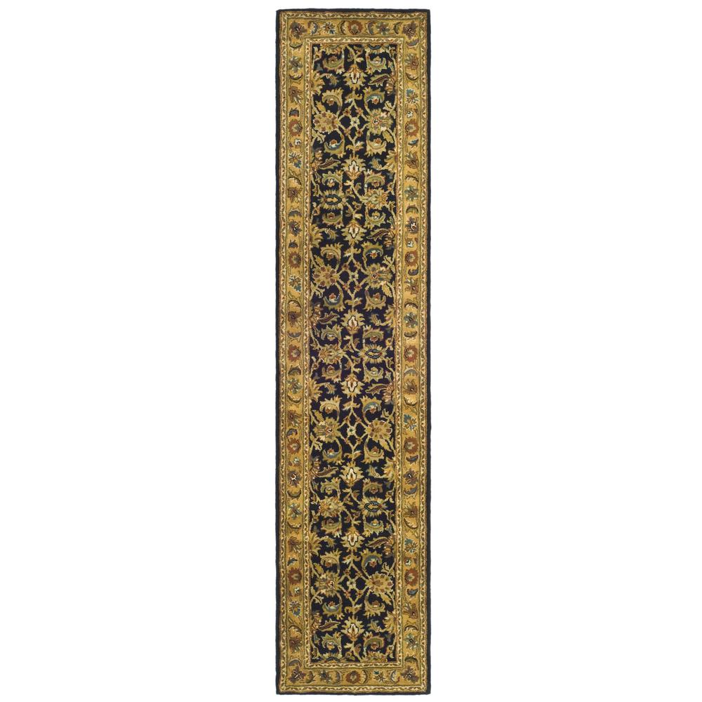 CLASSIC, BLACK / GOLD, 2'-3" X 10', Area Rug, CL758B-210. Picture 1