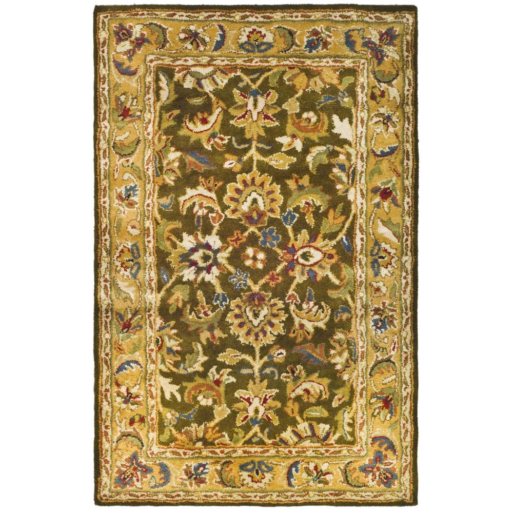 CLASSIC, OLIVE / CAMEL, 2'-3" X 4', Area Rug. Picture 1