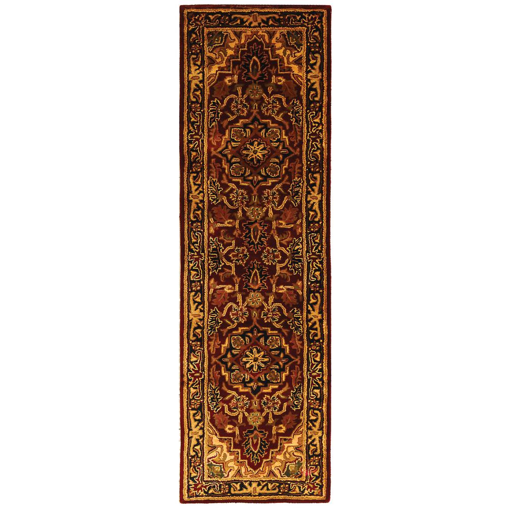 CLASSIC, RED / NAVY, 2'-3" X 8', Area Rug. Picture 1
