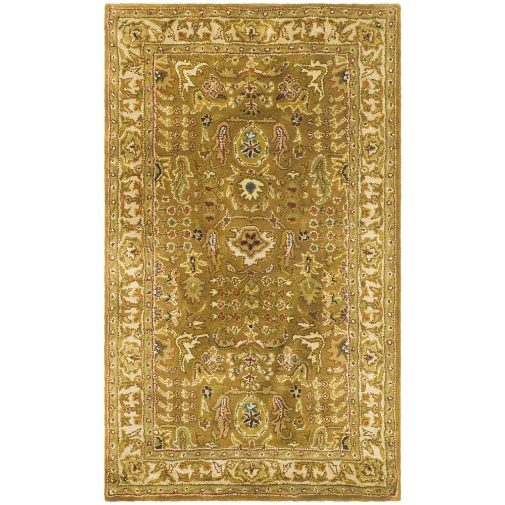 CLASSIC, GOLD / BEIGE, 3' X 5', Area Rug. Picture 1