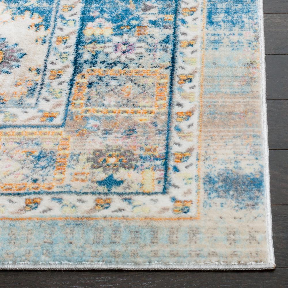 CLAREMONT, BLUE / GOLD, 5'-1" X 7'-9", Area Rug, CLR663C-5. Picture 2