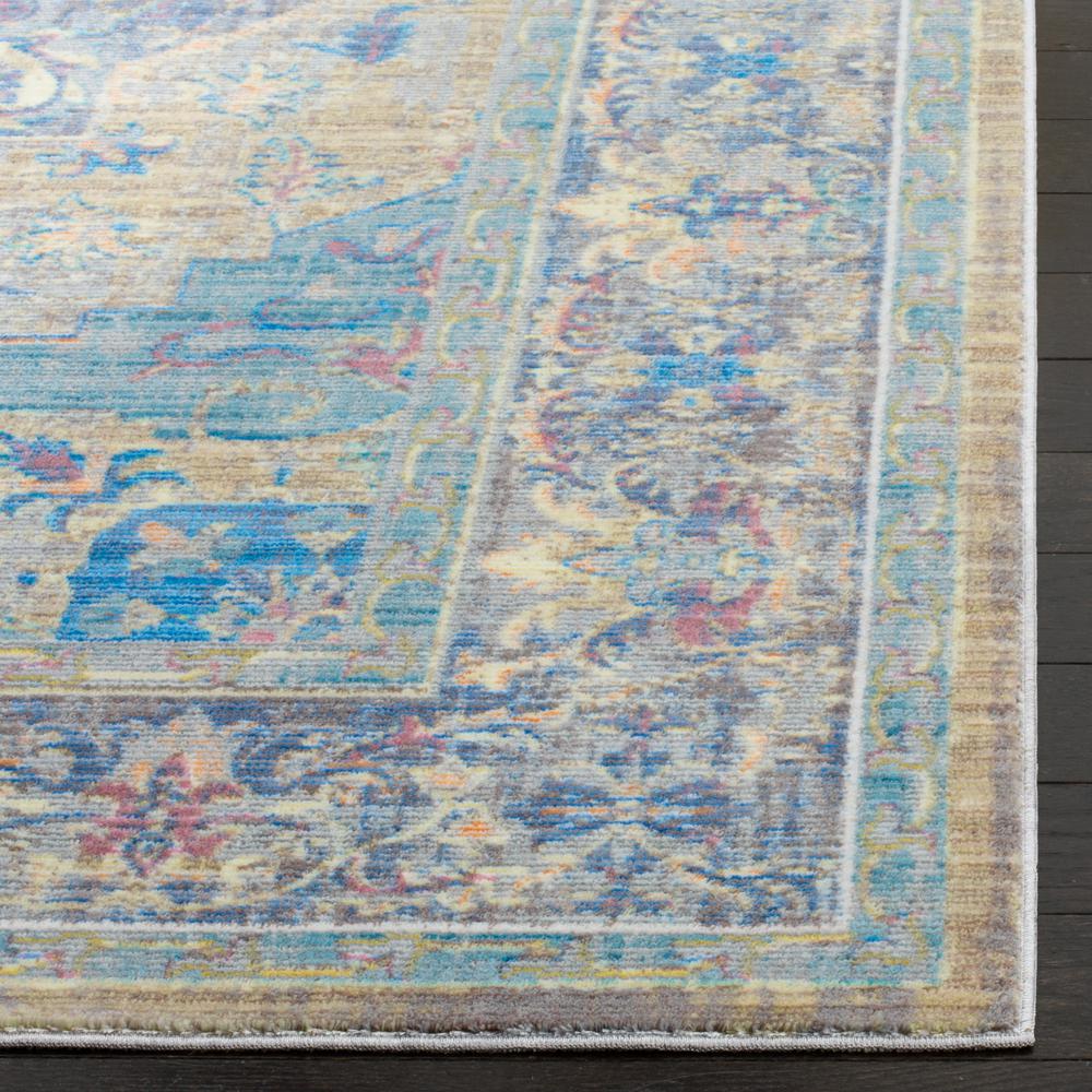 CLAREMONT, BLUE / GOLD, 5'-1" X 7'-9", Area Rug, CLR664C-5. Picture 2