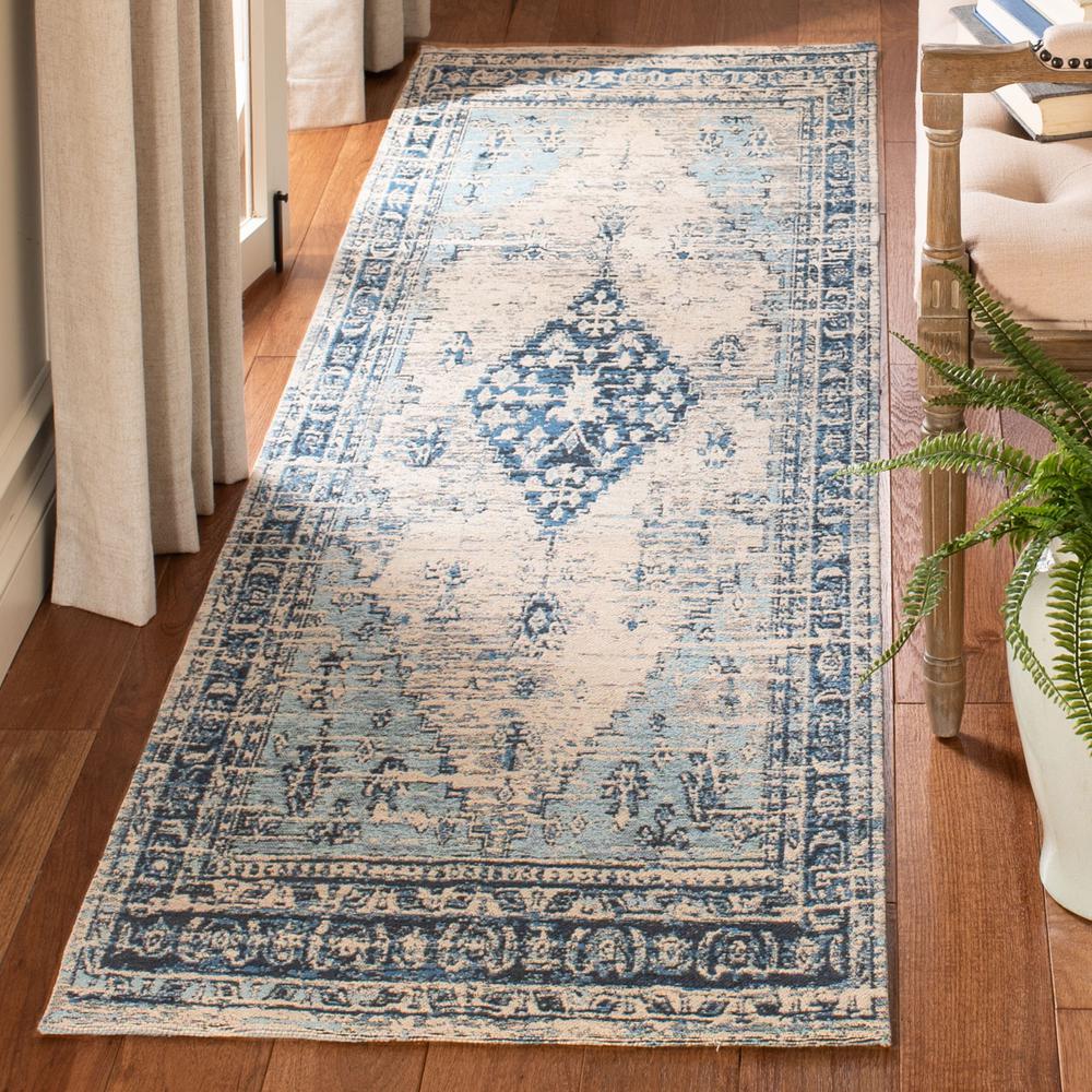 CLV-CLASSIC VINTAGE, BLUE, 2'-3" X 8', Area Rug, CLV113M-28. Picture 3