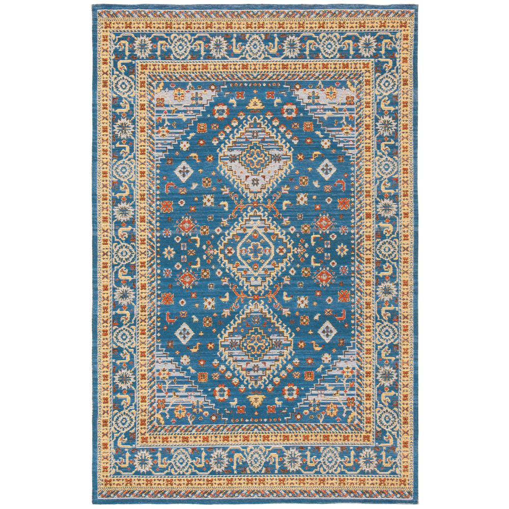 CLV-CLASSIC VINTAGE, BLUE / GOLD, 4' X 6', Area Rug. Picture 1