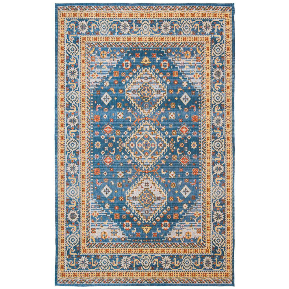 CLV-CLASSIC VINTAGE, BLUE / GOLD, 6' X 9', Area Rug. Picture 1