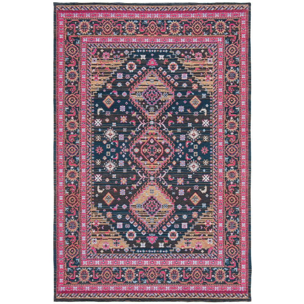 CLV-CLASSIC VINTAGE, NAVY / PINK, 4' X 6', Area Rug. Picture 1