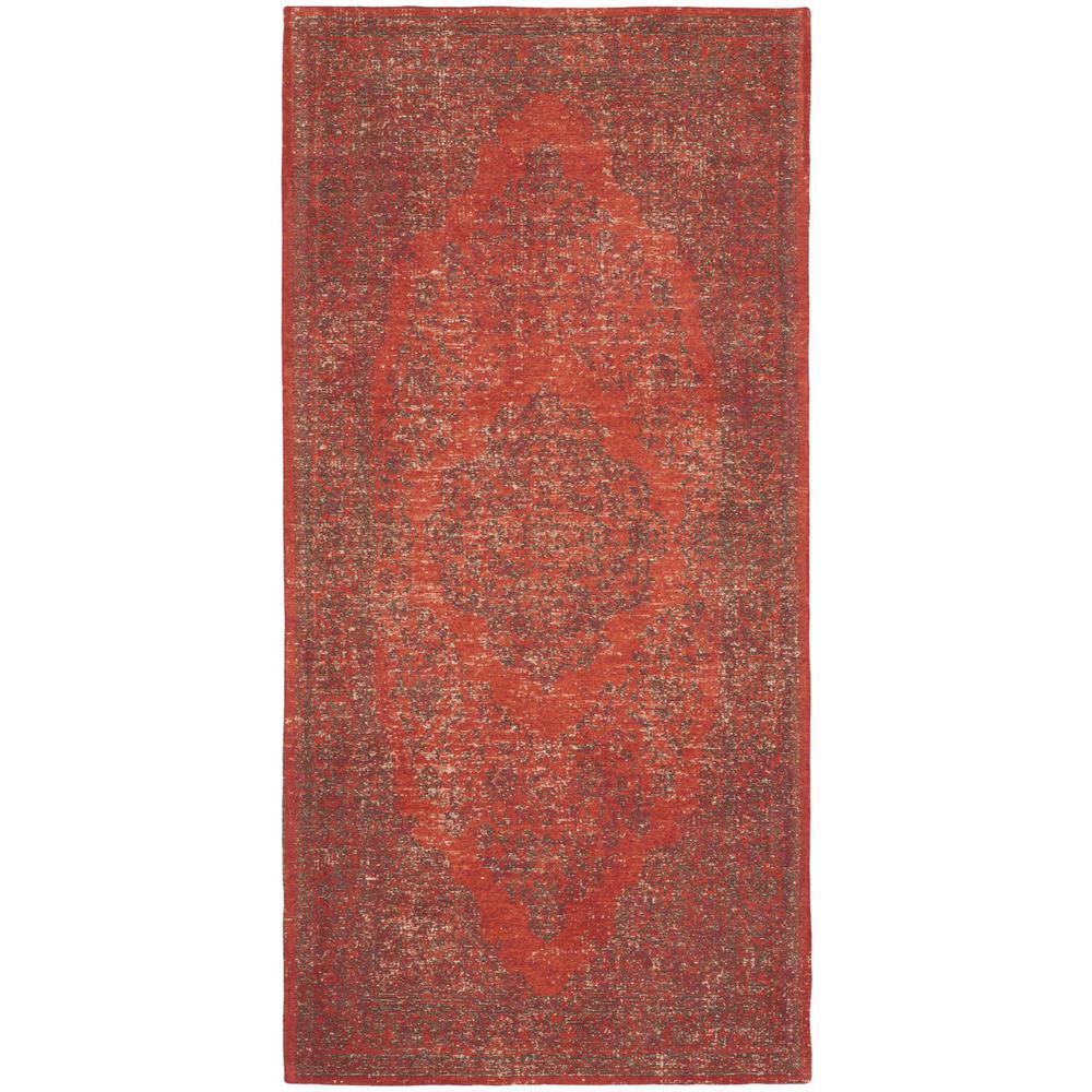 CLV-CLASSIC VINTAGE, ORANGE / RED, 2'-4" X 4'-8", Area Rug. Picture 1