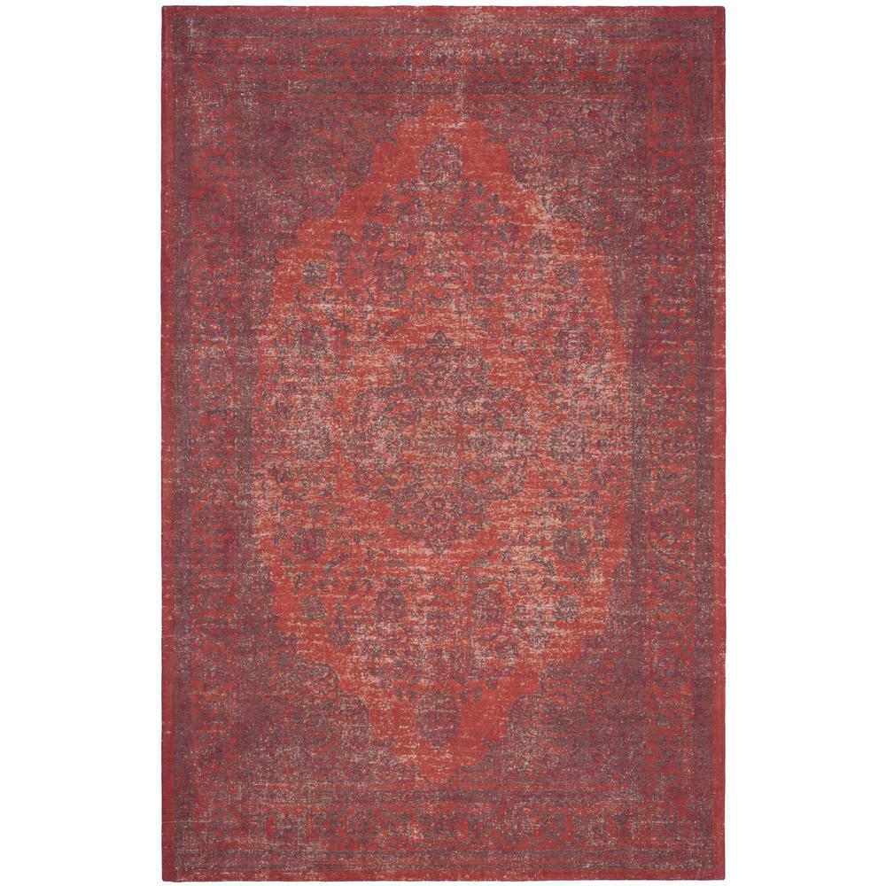 CLV-CLASSIC VINTAGE, ORANGE / RED, 5' X 8', Area Rug. Picture 1
