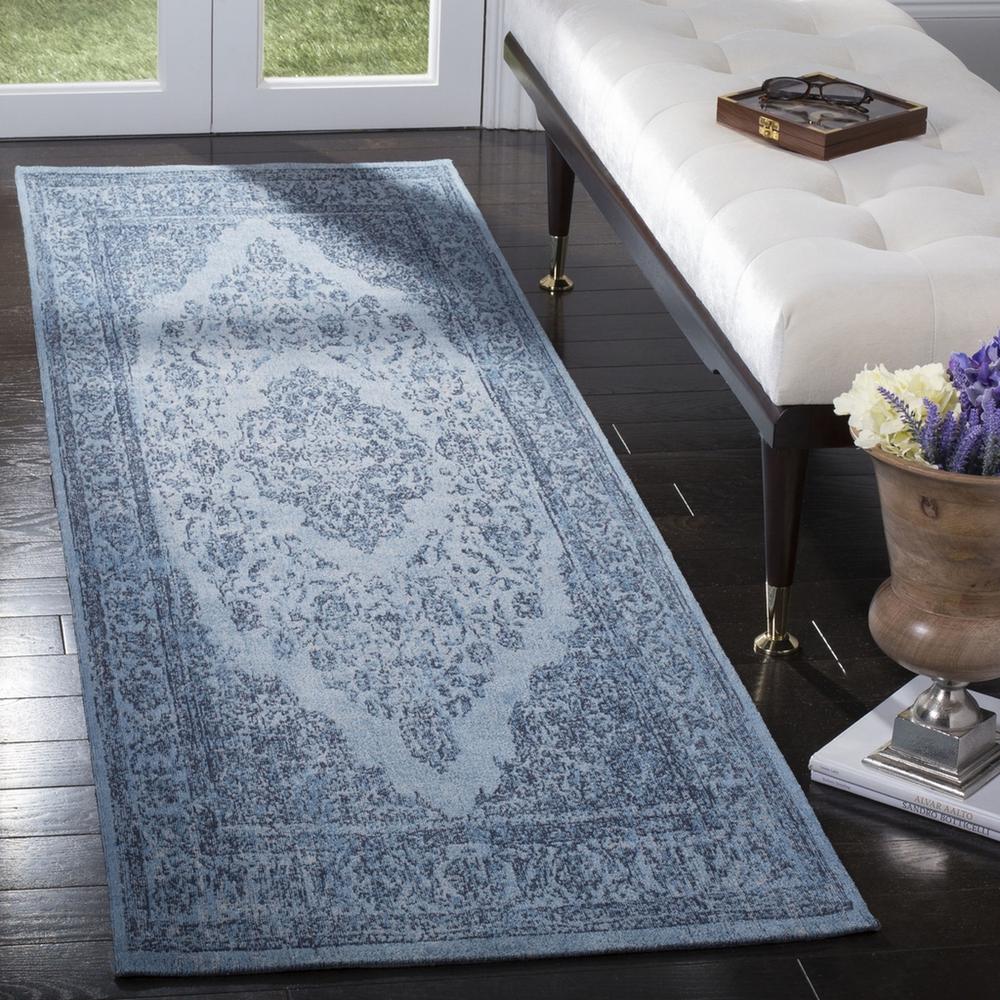 CLV-CLASSIC VINTAGE, BLUE, 2'-4" X 8', Area Rug. Picture 1