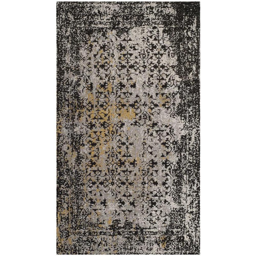 CLV-CLASSIC VINTAGE, BLACK / SILVER, 3' X 5', Area Rug. Picture 1