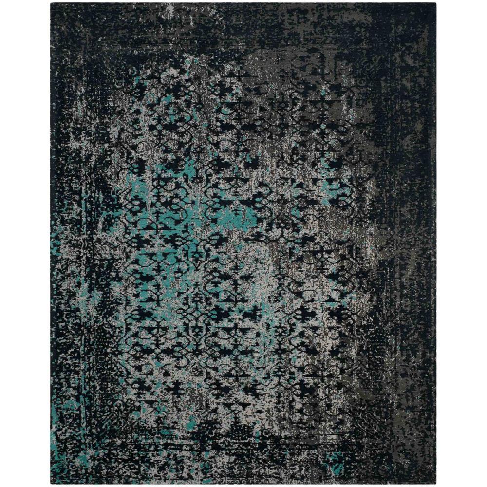 CLV-CLASSIC VINTAGE, NAVY / TEAL, 8' X 10', Area Rug. Picture 1