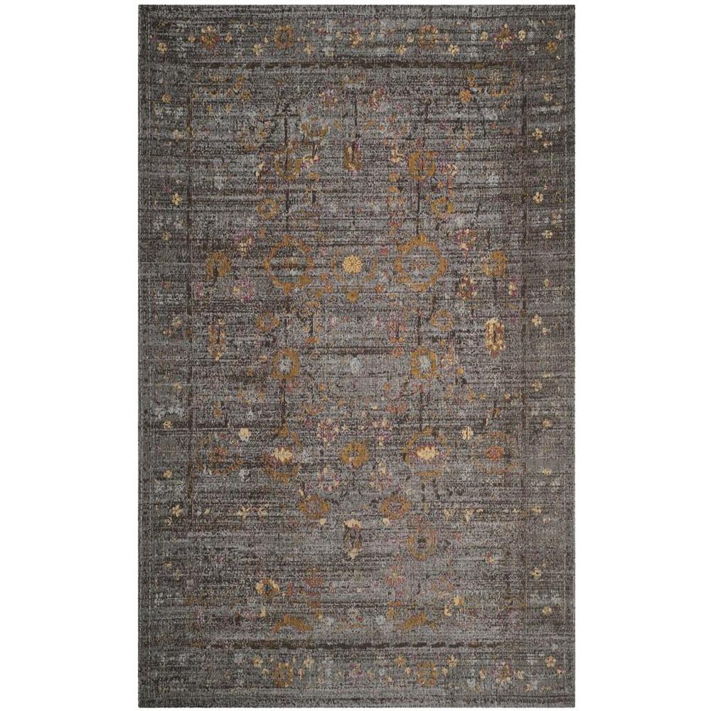 CLV-CLASSIC VINTAGE, GREY / GOLD, 5' X 8', Area Rug. Picture 1