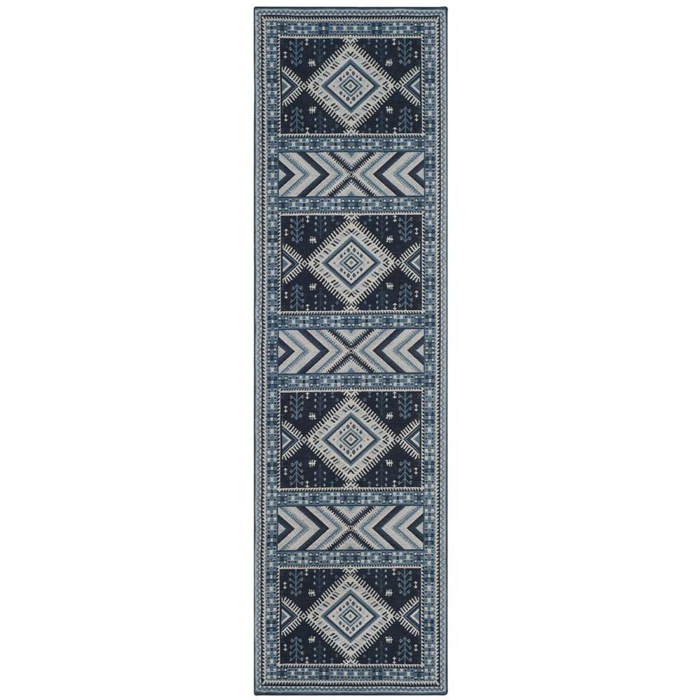 CLV-CLASSIC VINTAGE, NAVY / LIGHT BLUE, 2'-3" X 8', Area Rug, CLV511A-28. Picture 1