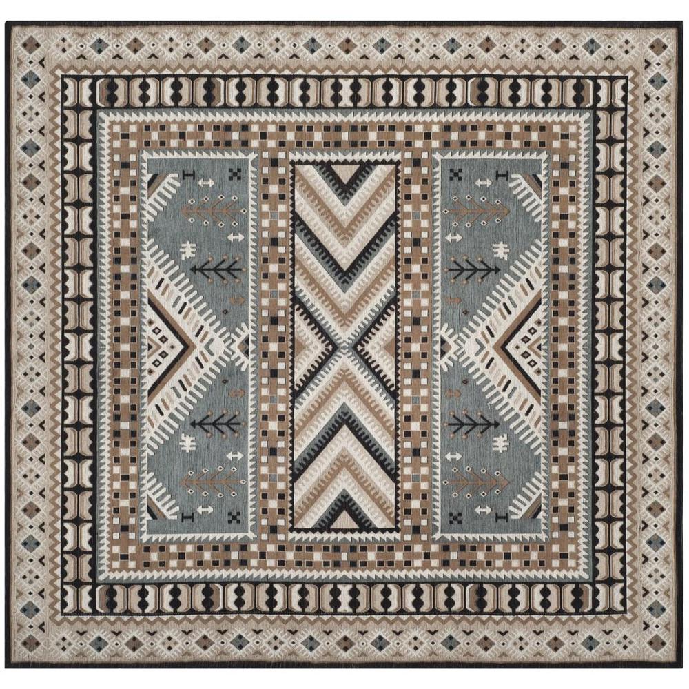 CLV-CLASSIC VINTAGE, SLATE / BEIGE, 6' X 6' Square, Area Rug, CLV511B-6SQ. Picture 1