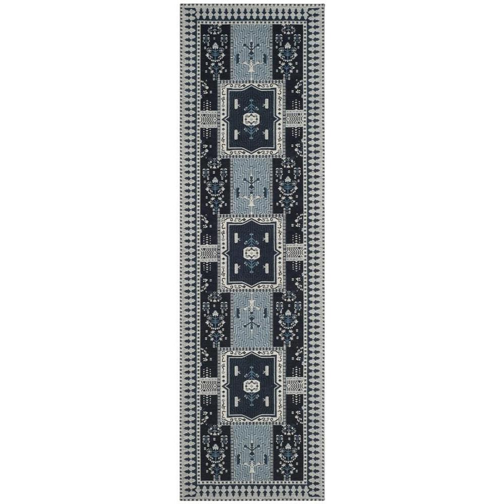 CLV-CLASSIC VINTAGE, NAVY / LIGHT BLUE, 2'-3" X 8', Area Rug, CLV512A-28. Picture 1