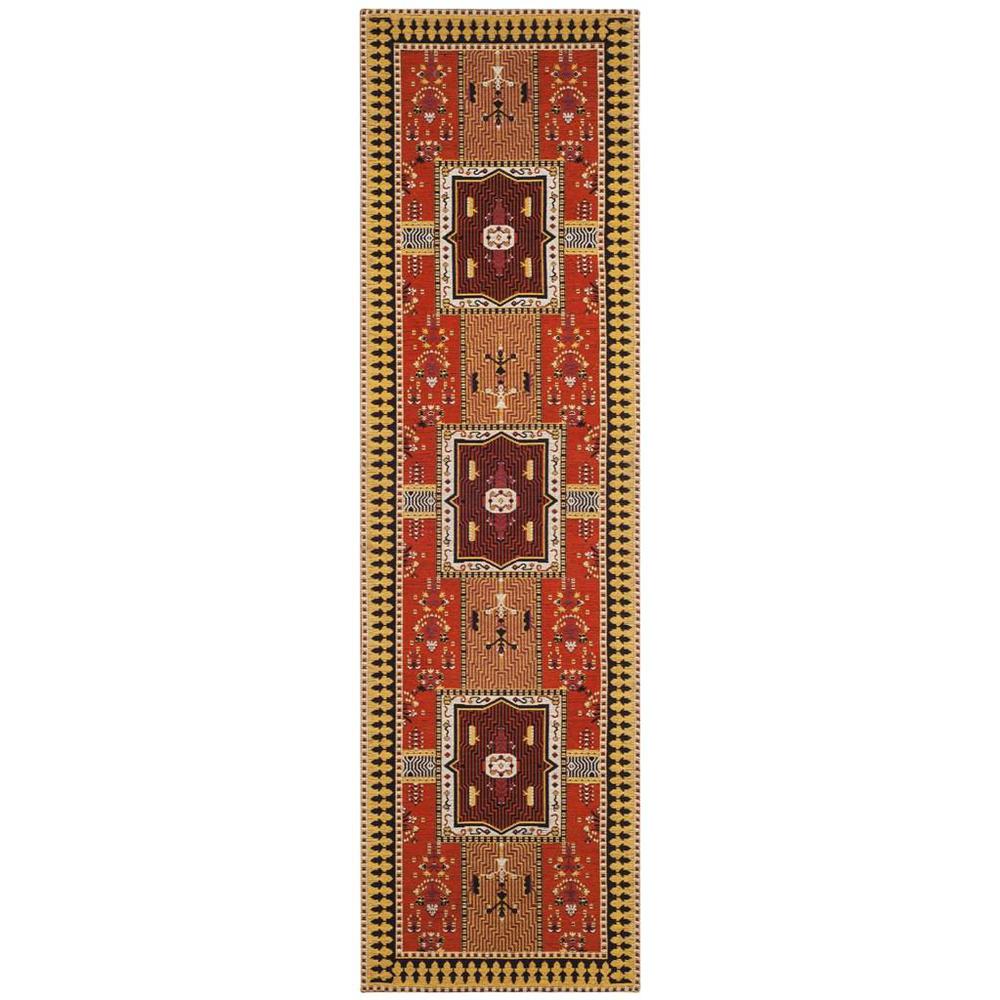 CLV-CLASSIC VINTAGE, ORANGE / GOLD, 2'-3" X 8', Area Rug, CLV512D-28. Picture 1