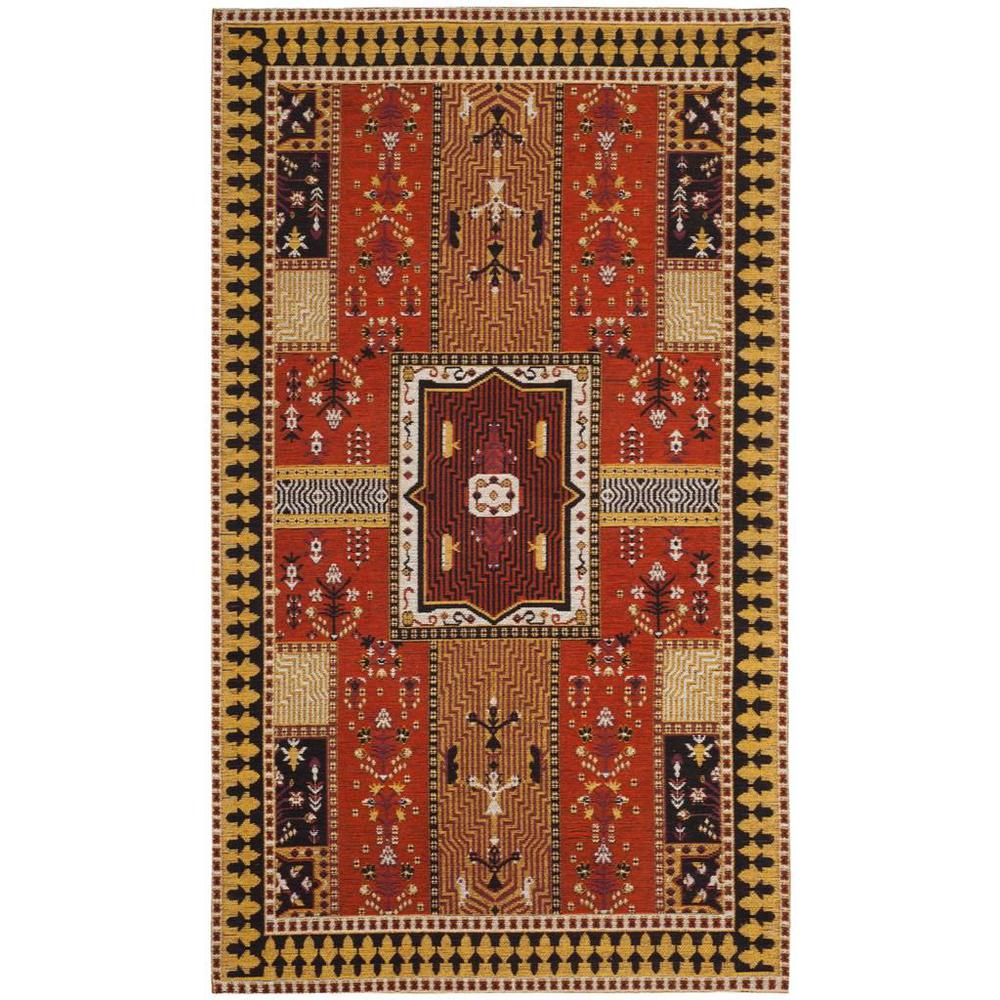 CLV-CLASSIC VINTAGE, ORANGE / GOLD, 3' X 5', Area Rug, CLV512D-3. Picture 1