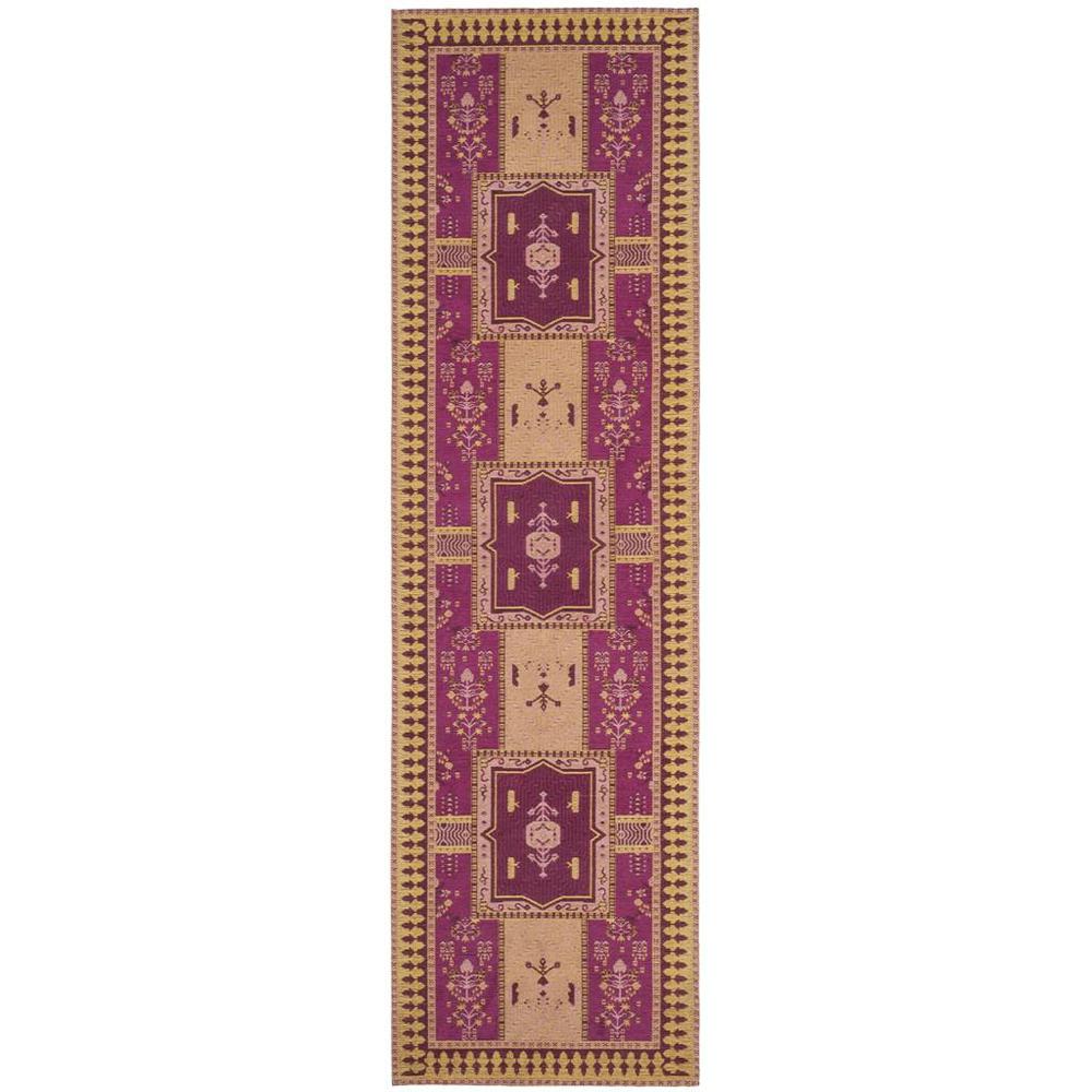 CLV-CLASSIC VINTAGE, FUCHSIA / GOLD, 2'-3" X 8', Area Rug. Picture 1