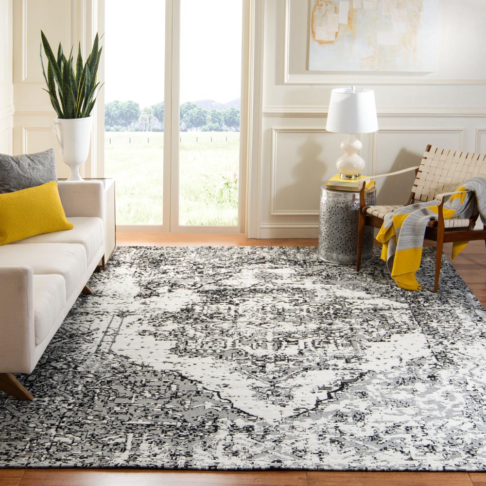 CLASSIC VINTAGE, GREY / IVORY, 8' X 10', Area Rug. Picture 2