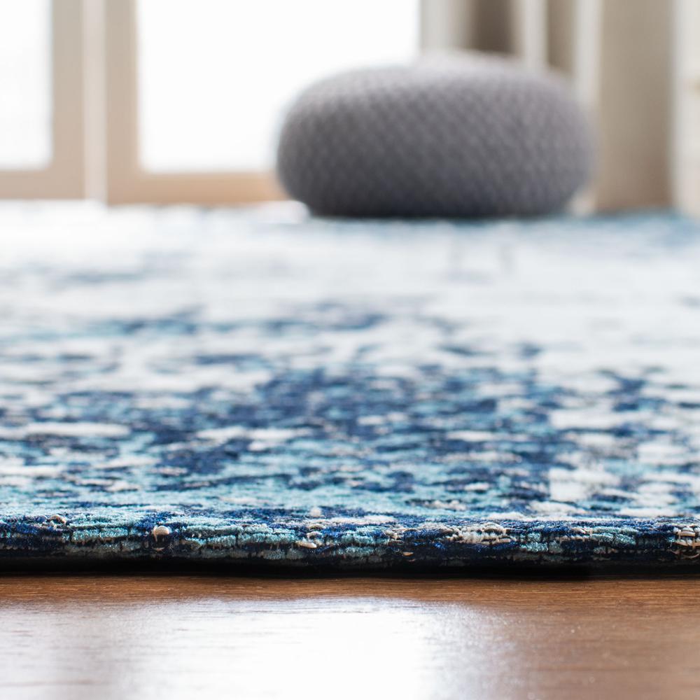 CLASSIC VINTAGE, BLUE / IVORY, 5' X 8', Area Rug. Picture 3