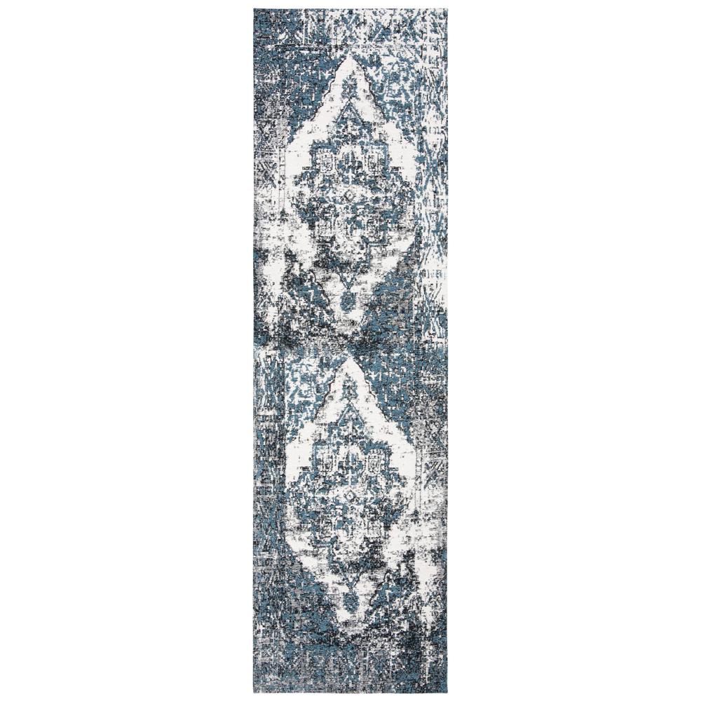 CLASSIC VINTAGE, NAVY / IVORY, 2'-3" X 8', Area Rug, CLV703N-28. Picture 1