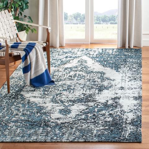 CLASSIC VINTAGE, NAVY / IVORY, 5' X 8', Area Rug, CLV703N-5. Picture 6