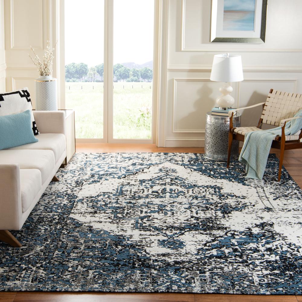 CLASSIC VINTAGE, NAVY / IVORY, 8' X 10', Area Rug, CLV703N-8. Picture 2