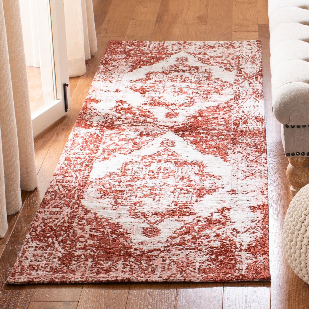 CLASSIC VINTAGE, RUST / IVORY, 2'-3" X 8', Area Rug. Picture 2