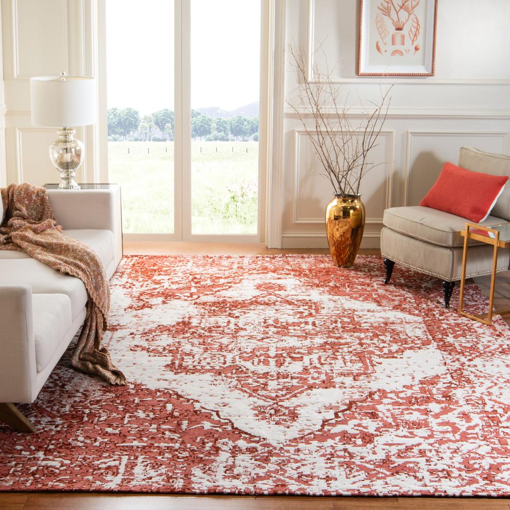CLASSIC VINTAGE, RUST / IVORY, 8' X 10', Area Rug. Picture 2