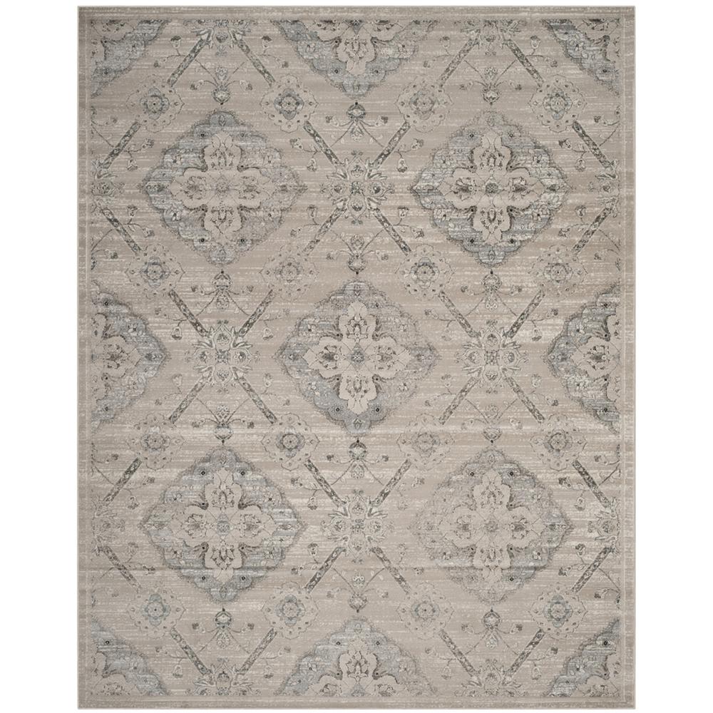 CARNEGIE, TAUPE / LIGHT BLUE, 8' X 10', Area Rug. Picture 1