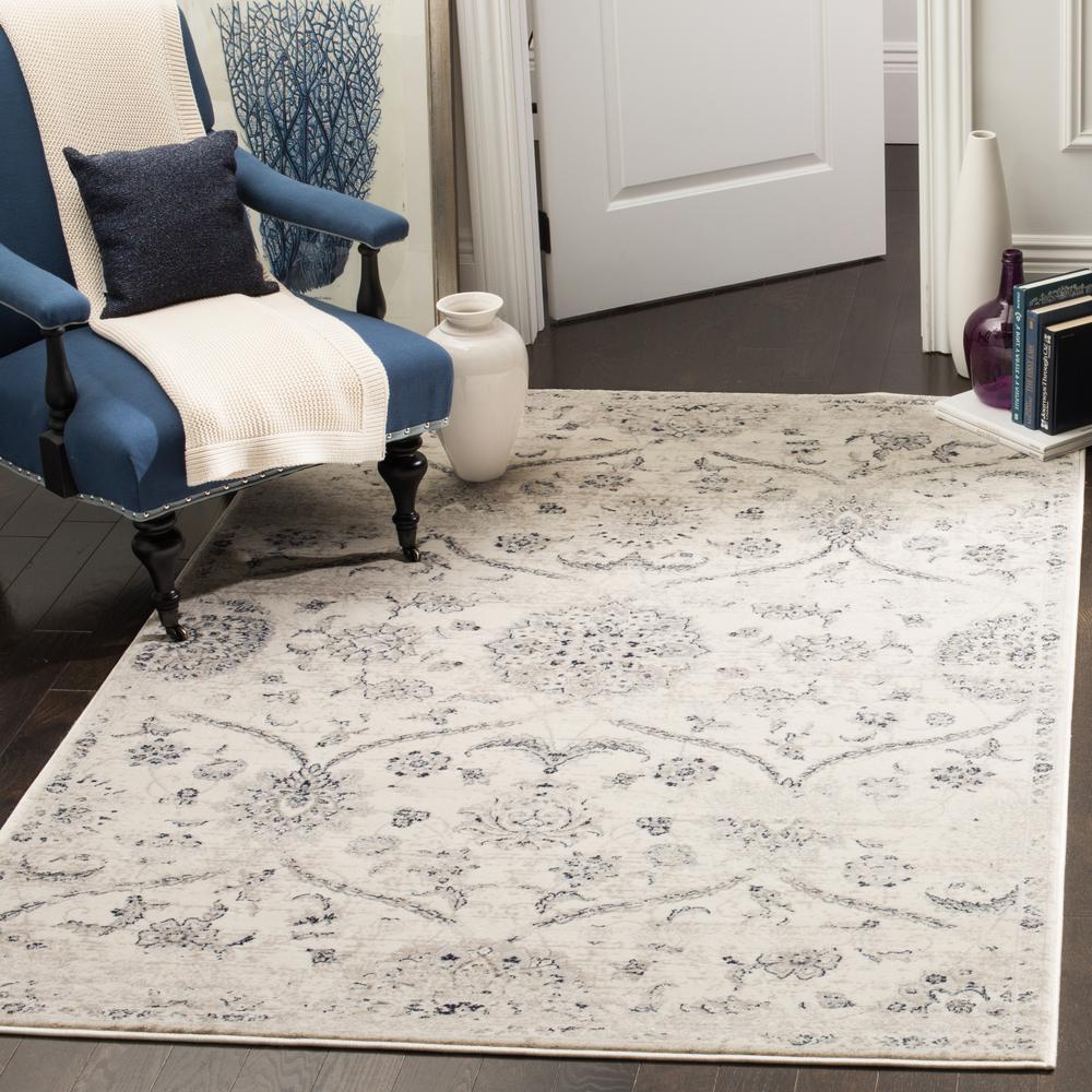 CARNEGIE, CREAM / LIGHT GREY, 5'-1" X 7'-6", Area Rug, CNG624C-5. Picture 3