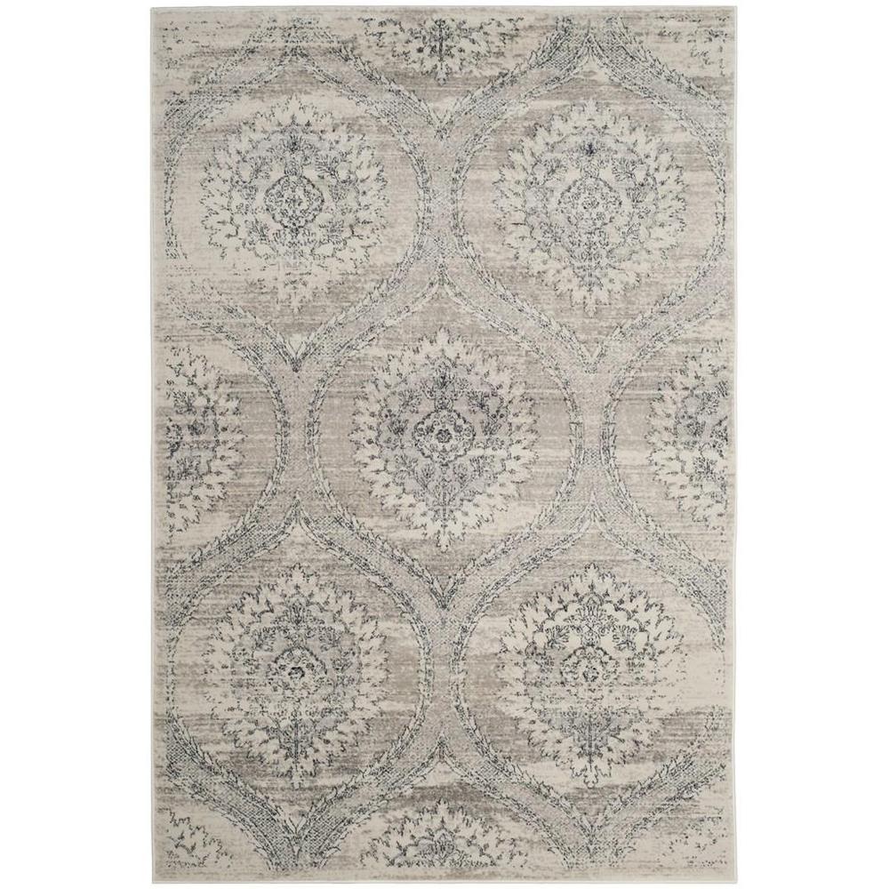 CARNEGIE, LIGHT GREY / CREAM, 4' X 6', Area Rug. Picture 1