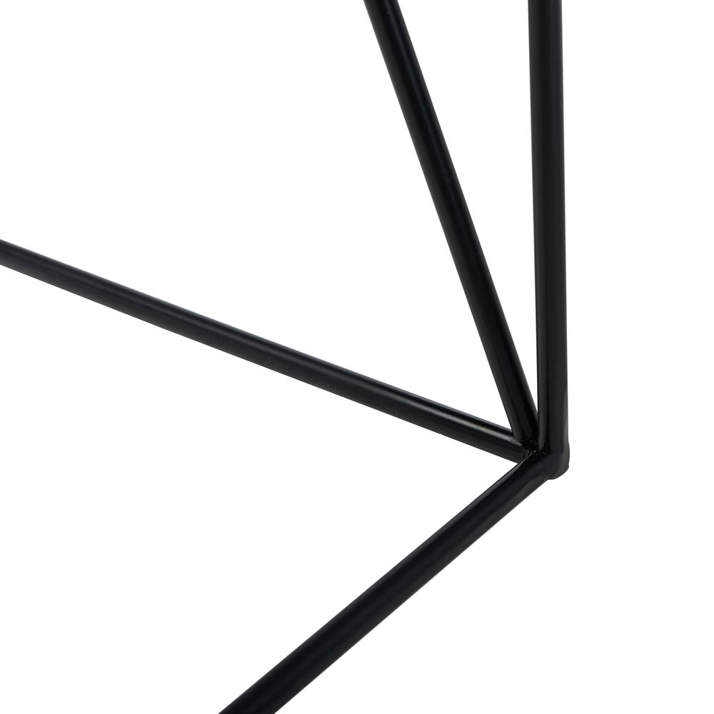 Rylee Rectangle Console Table, Dark Grey/Black. Picture 6