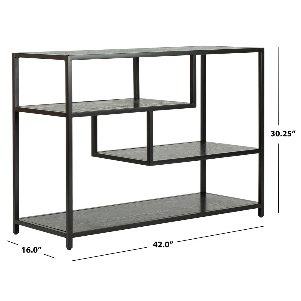 Reese Geometric Console Table, Black/Black. Picture 3